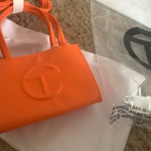 Small Orange Telfar bag
